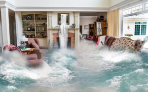 Pic of a flood inside a house